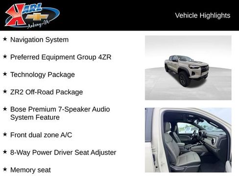 Certified 2026 Chevrolet Colorado ZR2 w/ Technology Package AWD/4WD image 2