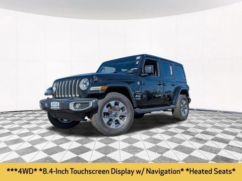 Used 2022 Jeep Wrangler Unlimited Sahara w/ LED Lighting Group AWD/4WD image 2