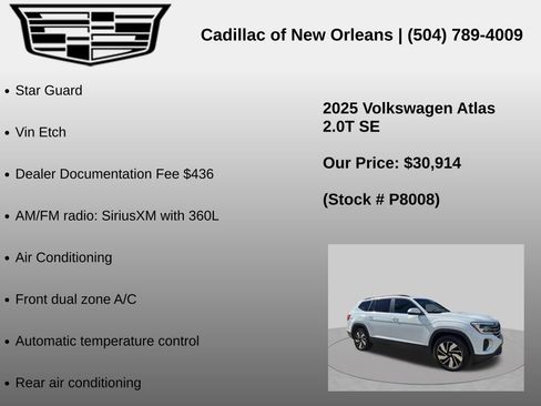 Used 2025 Volkswagen Atlas SE FWD image 7