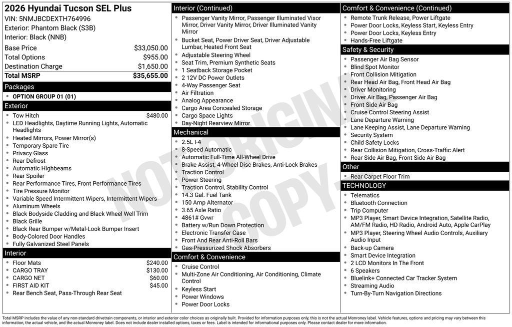 New 2026 Hyundai Tucson SEL Plus AWD/4WD image 5