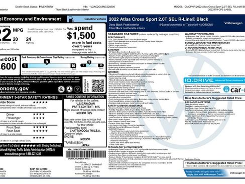 Used 2022 Volkswagen Atlas Cross Sport SEL R-Line image 4