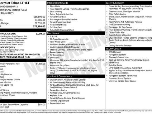 Used 2025 Chevrolet Tahoe LT w/ Comfort Package image 2