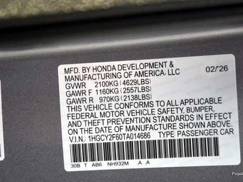 New 2026 Honda Accord EX-L image 19