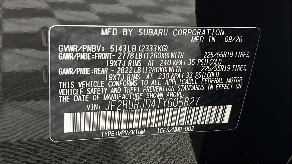 New 2026 Subaru Outback Touring XT AWD/4WD image 35