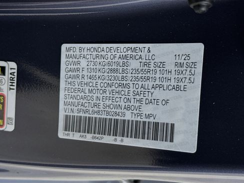 New 2026 Honda Odyssey Touring image 42