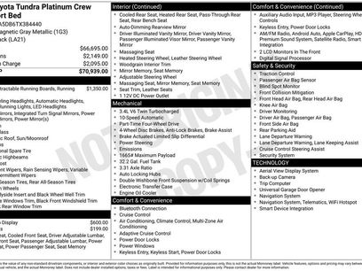 New 2026 Toyota Tundra Platinum