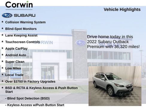 Used 2022 Subaru Outback Premium image 6