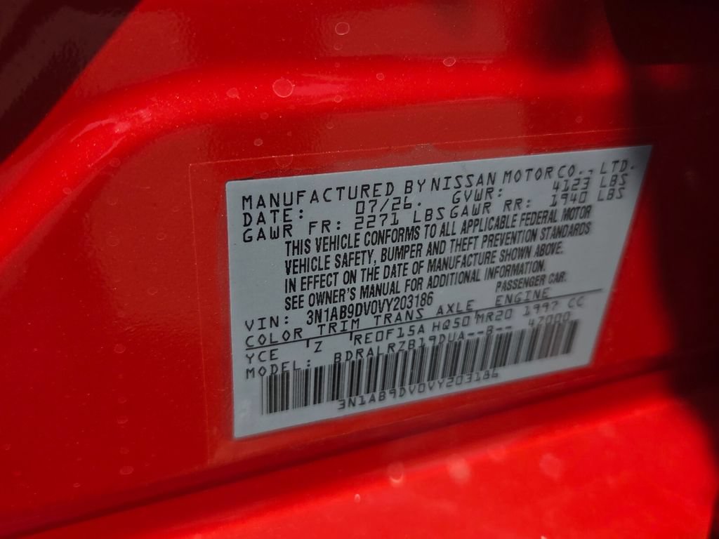 New 2027 Nissan Sentra SR w/ Floor Mat Package FWD image 5