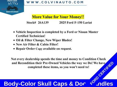 Certified 2025 Ford F150 Lariat AWD/4WD image 7