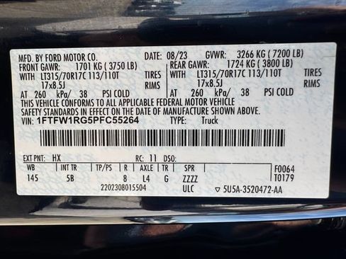 Used 2023 Ford F150 Raptor w/ Blue Interior Package AWD/4WD image 32