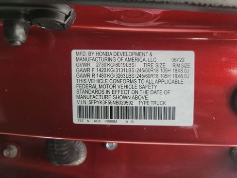 Used 2022 Honda Ridgeline RTL image 17