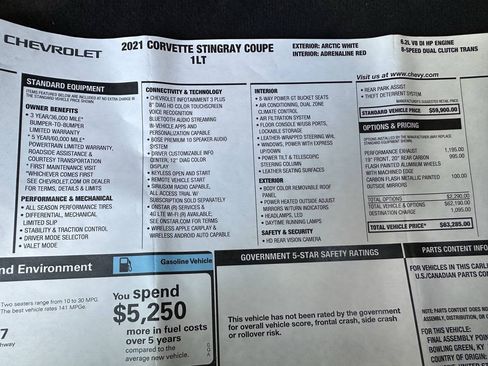Used 2021 Chevrolet Corvette Stingray Coupe w/ 1LT RWD image 19