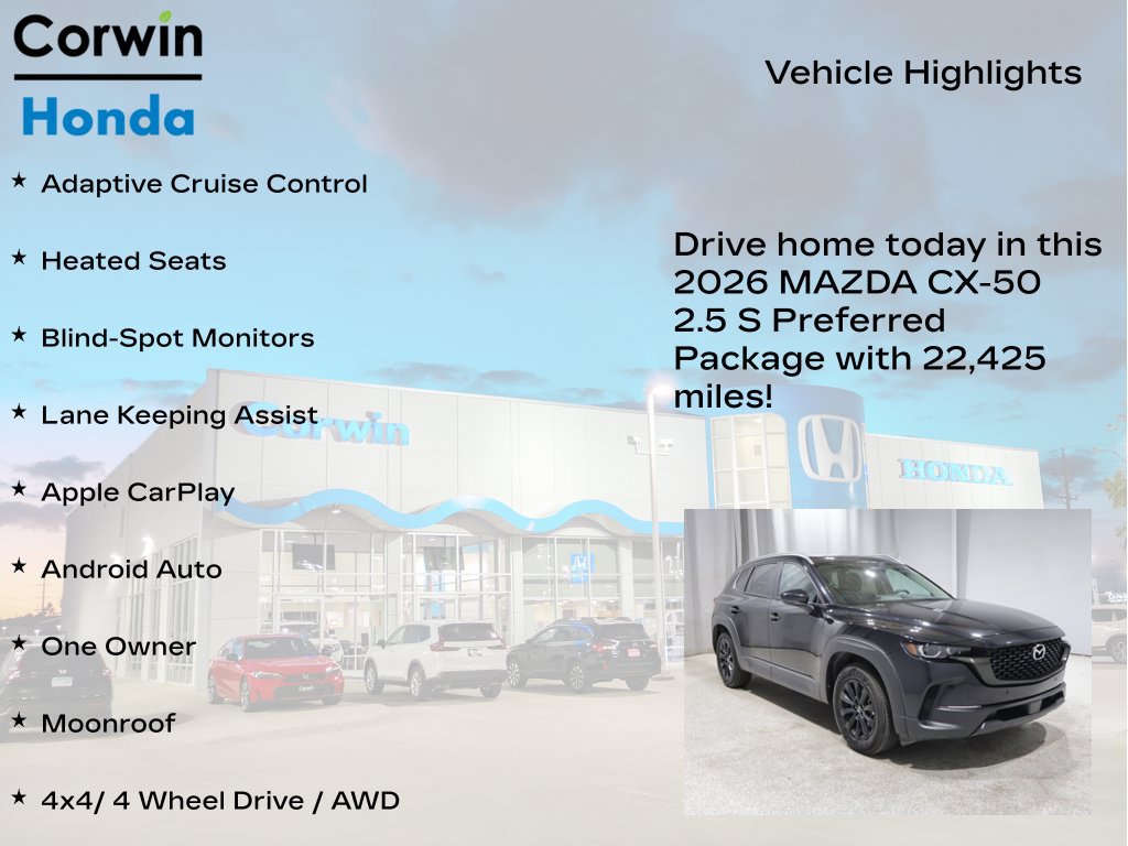 Used 2026 MAZDA CX-50 AWD 2.5 S w/ Preferred Pkg image 6