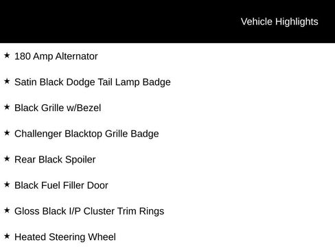 Used 2021 Dodge Challenger SXT w/ Blacktop Package RWD image 2