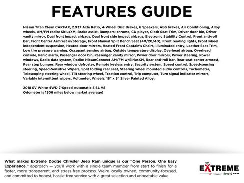 Used 2018 Nissan Titan SV AWD/4WD image 2