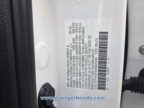 Certified 2024 Honda Ridgeline RTL image 16