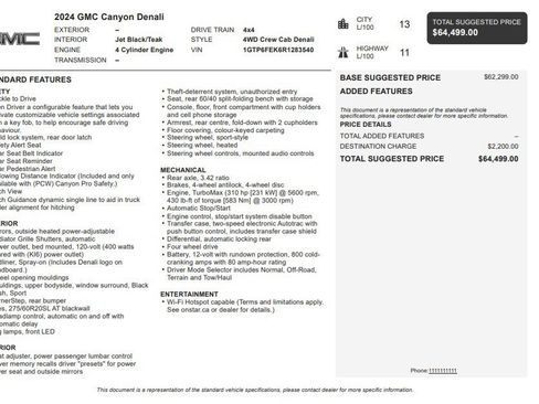 Certified 2024 GMC Canyon Denali AWD/4WD image 36