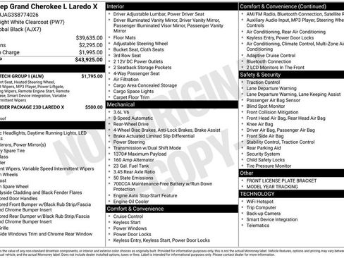 New 2025 Jeep Grand Cherokee L Laredo w/ Luxury Tech Group I RWD image 21