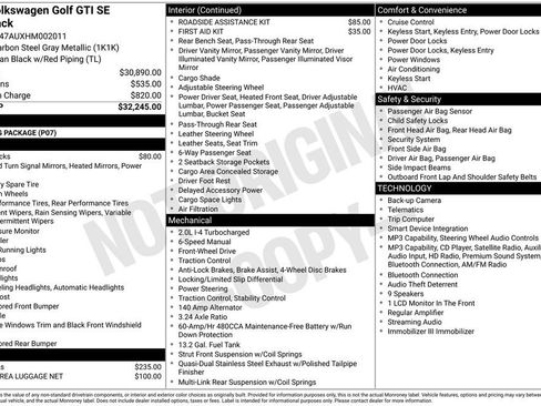 Used 2017 Volkswagen GTI SE FWD image 7