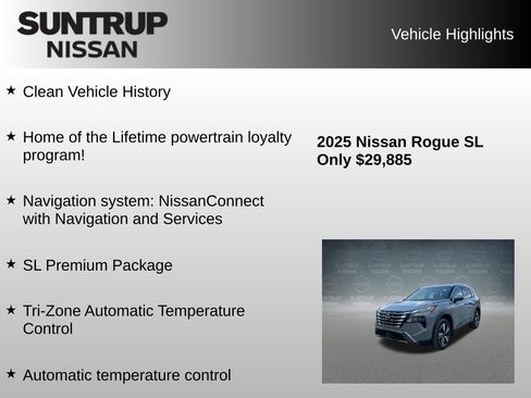 Used 2025 Nissan Rogue SL w/ SL Premium Package AWD/4WD image 8