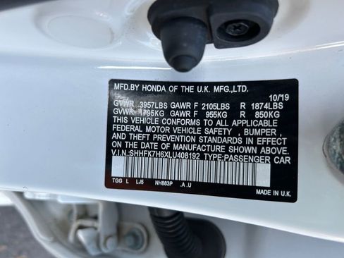 Used 2020 Honda Civic EX image 35