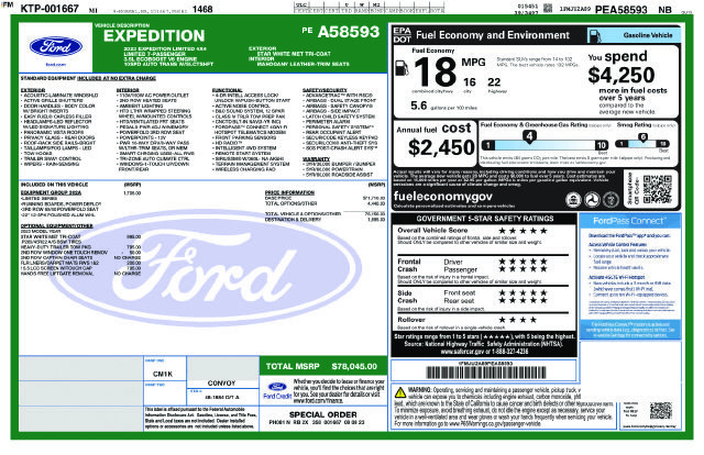 Used 2023 Ford Expedition Limited AWD/4WD image 8
