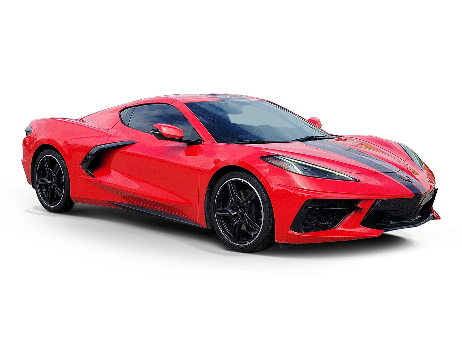 Used 2021 Chevrolet Corvette Stingray Preferred Cpe w/ Engine Appearance Package RWD image 1