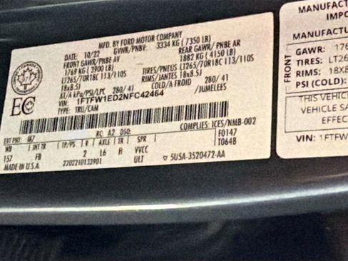 Used 2022 Ford F150 XLT w/ Equipment Group 302A High image 36