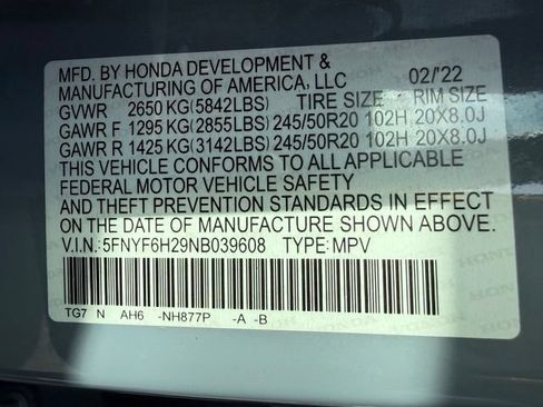 Used 2022 Honda Pilot Special Edition image 12