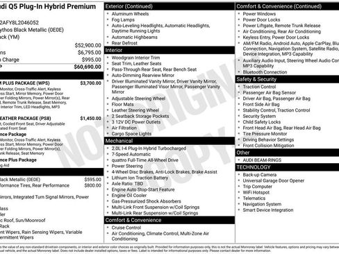 Used 2020 Audi Q5 e Premium Plus w/ Premium Plus Package image 15