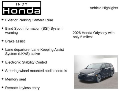 New 2026 Honda Odyssey EX-L image 7
