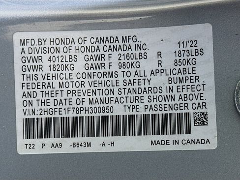 Used 2023 Honda Civic EX image 12