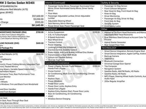 Used 2024 BMW M340i w/ Driving Assistance Package RWD image 11