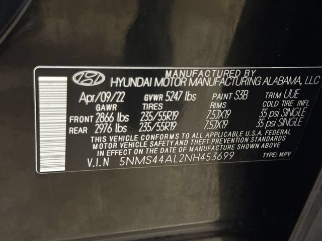 Used 2022 Hyundai Santa Fe Limited FWD image 32