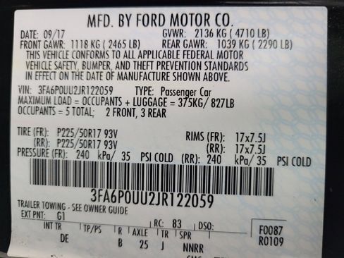 Used 2018 Ford Fusion S FWD image 33