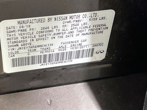 Used 2017 INFINITI Q50 3.0t Premium w/ 3.0T Premium Plus Package image 31