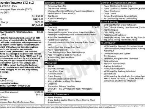Used 2014 Chevrolet Traverse LTZ FWD image 15