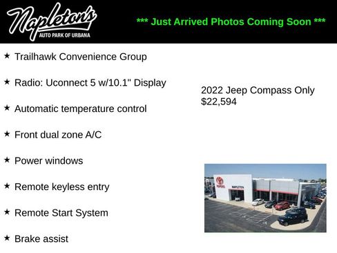 Used 2022 Jeep Compass Trailhawk w/ Trailhawk Convenience Group image 1