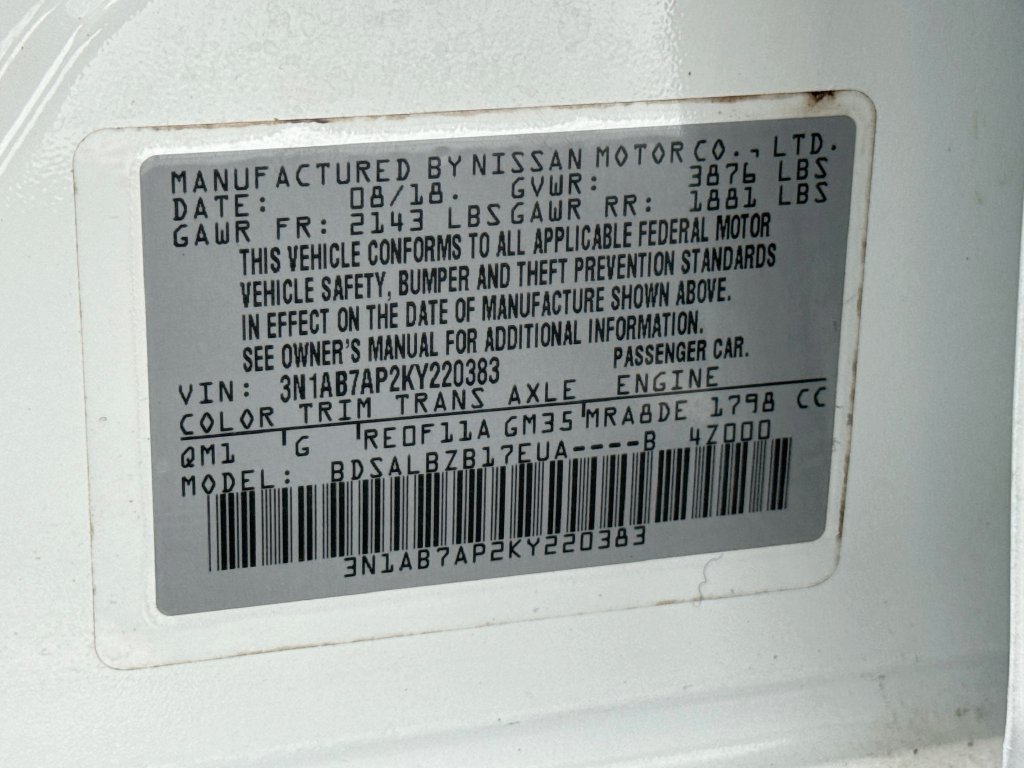 Used 2019 Nissan Sentra S FWD image 28