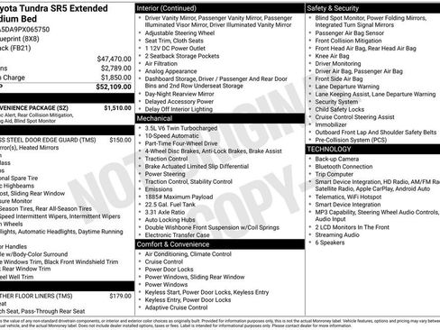 Used 2023 Toyota Tundra SR5 w/ SR5 Convenience Package AWD/4WD image 5