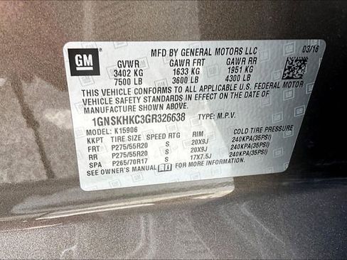 Used 2016 Chevrolet Suburban LT AWD/4WD image 19
