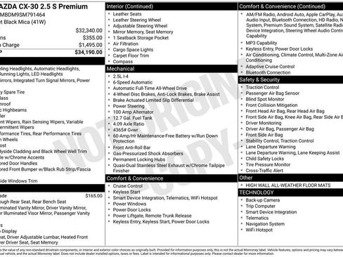 New 2025 MAZDA CX-30 AWD 2.5 S w/ Premium Package image 7
