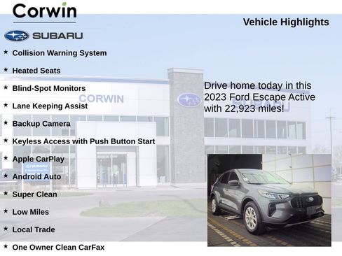 Used 2023 Ford Escape Active w/ Tech Pack #1 image 6
