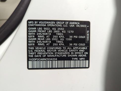 Used 2022 Volkswagen Atlas SE image 24