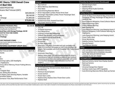 Used 2023 GMC Sierra 1500 Denali w/ Denali Reserve Package AWD/4WD image 3