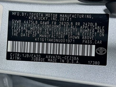 Certified 2022 Toyota Camry SE FWD image 30