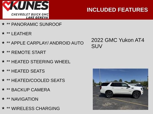Used 2022 GMC Yukon AT4 AWD/4WD image 2