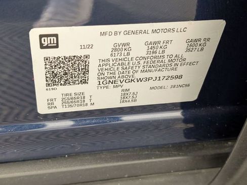 Certified 2023 Chevrolet Traverse LT w/ LPO, Floor Liner Package image 38