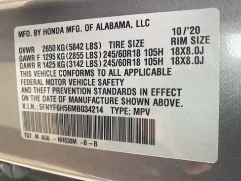 Certified 2021 Honda Pilot EX-L image 38