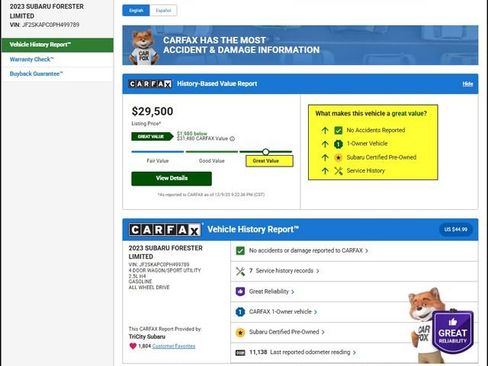 Certified 2023 Subaru Forester Limited image 13